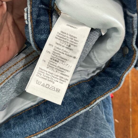 Madewell The Perfect Vintage Jean Earlside Wash Raw-Hem Mix Paper Blue SZ 25 NWT - Picture 9 of 12